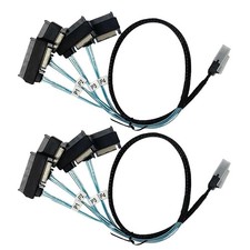 2PCS New Mini SAS 36P SFF-8087 to 4 x SFF-8482 0.5M SATA Connecting Cable picture