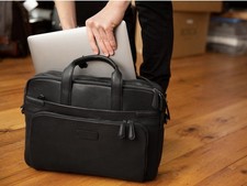 Bosca Napa Soft Leather Computer Laptop Double Zip Brief Bag picture