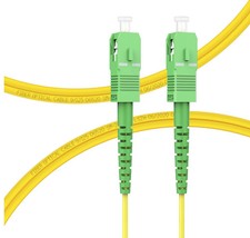 [2pcs] SC APC to SC APC Simplex OS2 9/125 Patch Cord LSZH FTTH Fiber Cable picture