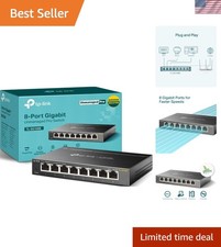 8-Port Gigabit Switch | Easy Smart Managed with VLAN & QoS for Optimal Networ... picture