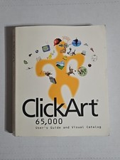 Vintage Broderbund ClickArt 65000 User's Guide And Visual Catalog picture
