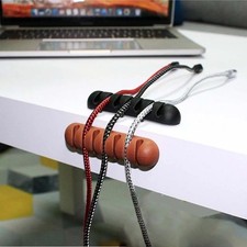 Cable Clip Tidy Winder Earphone Organizer Wire Desk USB Charger Holder Clips Kit picture