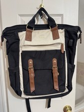LOVEVOOK Laptop Backpack Black White USB Attachment 15” picture