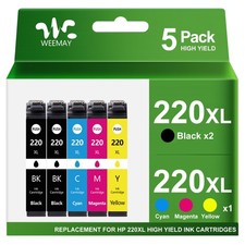 5PK T220XL 220XL Ink For Epson XP-420 XP-424 XP-320 WF2630 WF2660 WF2760 printer picture