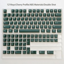 114-Key Dark Blue PBT Keycaps Cherry Profile Double Shot for MX Mechanical picture