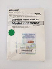 Microsoft Works Suite 99 w/ Certificate of Authenticity : NEW & Sealed picture