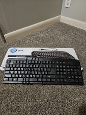 ONN Wired Keyboard ONA11H0089 USB Connection Compatible W/ PC Or MAC Black NIB picture