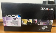 Genuine Lexmark X746A4CG Cyan Toner Cartridge, Government Compliant, OEM picture