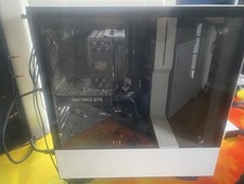NZXT White Gaming Tower Desktop PC GeForce GTX TUF Gaming Motherboard picture