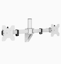 Vivo White Steel Telescoping Flush Wall Mount for Dual 21