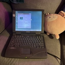 Vintage Laptop Compaq Armada 1540DM. Retro Windows 98, Pentium, 48MB RAM WORKS picture