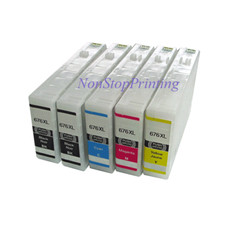 Compatible 5PK Epson 676XL High Yield Ink 2BK CMY for WP4010 WP4020 WP4530 picture