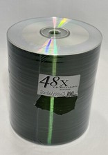 Factory Wrapped Stack of 100pk  Generic CD-R 48X 700 MB 80 Min Discs Sealed NOS picture