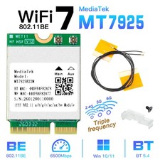 MediaTek MT7925 WiFi 7 M.2 NGFF Tri-band BT5.3 Laptop WiFi Card with Antennas PC picture
