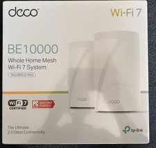 New TP Link Deco BE10000 Whole Home Mesh Wi-Fi 7 System Two Pack picture