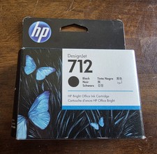 HP 712 Black DesignJet ink cartridge, 80ml, part number 3ED71A. picture