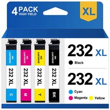 4Pc Ink Cartridge compatible with Epson 232XL Expression Home XP-4200 XP-4205 picture