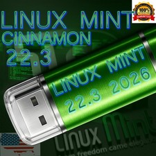 Linux Mint 22.3 – Cinnamon USB Live Installer – PC & Intel Mac – UEFI/BIOS picture