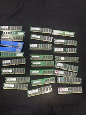 Lot Of 26 DDR1 DDR2 512mb, 1gb, 2gb Ram Vintage Mixed For Parts picture