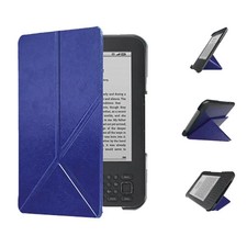 For Kindle Keyboard 3rd Gen D00901 Leather Case with Y-Fold Stand picture