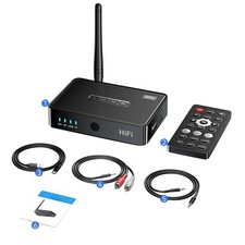 3in1 Bluetooth 5.1 Receiver Wireless NFC to RCA Stereo Audio Amplifier Adapter F picture