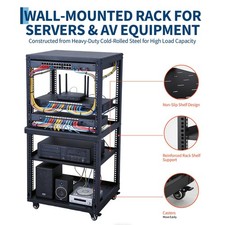 12U 15U 20U Open Frame Network Rack Floor Standing Wall Mount for IT AV Gear picture