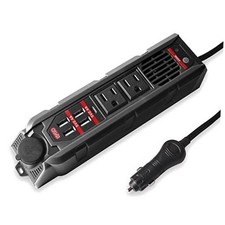 200W Car Power Inverter for Vehicles - DC 12V to 110V AC Converter - Black picture
