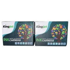 2x Kingjet LC401 Ink Cartridges for Brother MFC-J1010DW J1012DW J1170DW NEW picture