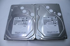 LOT OF 2 TOSHIBA MG04ACA400E 4TB SATA 3.5” ENTERPRISE HARD DRIVE HDD    (T7-B2) picture