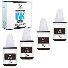 4PK Compatible Canon GI21 BK Ink Bottles for Canon PIXMA G1220 G2260 G3260 G3262 picture