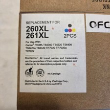 Replacement Ink Cartridges 260XL & 261XL For Canon Printers Sealed in the bag picture