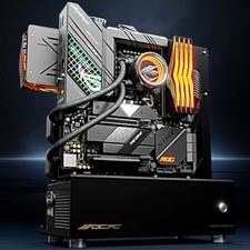 OCPC Micro ATX Freestyle Open Air PC Case – Supports ATX Power Supply, mATX - picture