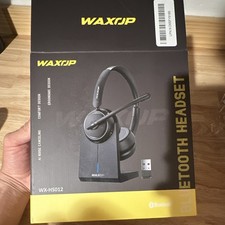 WAXOP WX-HS012 Bluetooth Noise Canceling On-Ear Boom Headset Stand Black picture