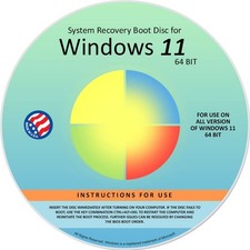 Windows 11 64-Bit Recovery Repair Reinstall Boot DVD Disc No Product Key picture