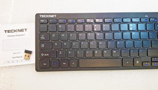 Wireless Keyboard. Tecknet X315. Black 2.4GHz Slim picture