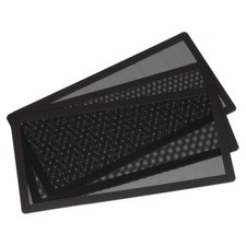 3PCS PC Dust Filter 240x120mm Magnetic Frame PVC Computer Cooler Mesh Black picture