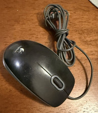 Logitech M100 M-U0026 Wired USB Optical Mouse Black 1000 DPI Tested Working picture