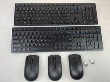 2 x Dell KM636 Wireless Keyboard + 3 x Mouse + 2 x USB Dongles WK636T P5YFN picture