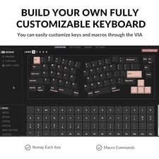NAVY BLUE - KEYCHRON Q8 (ALICE LAYOUT) QMK CUSTOM MECHANICAL KEYBOARD picture