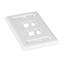 Panduit 4 Port Mini-Com Classic Series Vertical Faceplate Label Pocket CFPL4WHY picture
