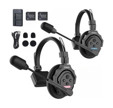 SYNCO XTALK X2 Wireless Headset Intercom System 2.4GHz 400 Meters Noise Cance... picture