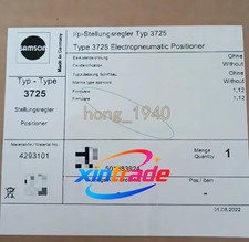 1PC NEW SAMSON Valve Positioner 3725-1100000000 FedEx or DHL picture