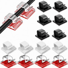 10/20/50 Pcs Cable Clip Self-Adhesive Cord Management Holder Organizer picture