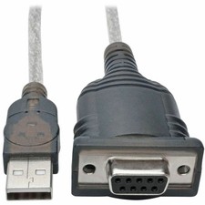 Tripp Lite 18in USB to Null Modem Serial FTDI Adapter Cable with COM Retention picture
