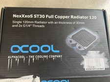 Alphacool NexXxos ST30 Full Copper Radiator, 120mm, Single Fan, Black OPEN BOX picture