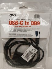QVS USB-C To RS232 DB8 Serial Converter, 6ft picture