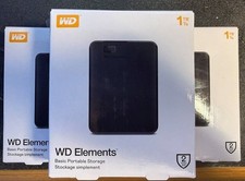 Western Digital WDBUZG0010BBK-WESN 1 TB Portable External Hard Disk - Black picture