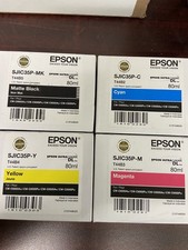 4 Pack  SJIC35P Ink Cartridge for ColorWorks CW C6000A C6000P C6500A C6500P picture