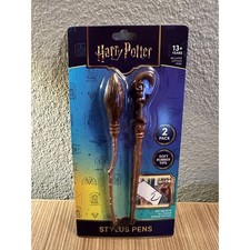 Harry Potter Stylus Pen 2 Pack Nimbus Broomstick and Wand for Touch Screens NEW picture