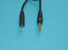 2 PCS 0.5 ft 6 inch CableOnSale 3.5mm TRRS Male to Female Extension Cable picture